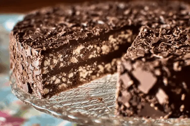 No-Bake Chocolate Biscuit Cake