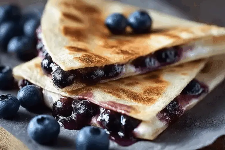 Blueberry Breakfast Quesadilla