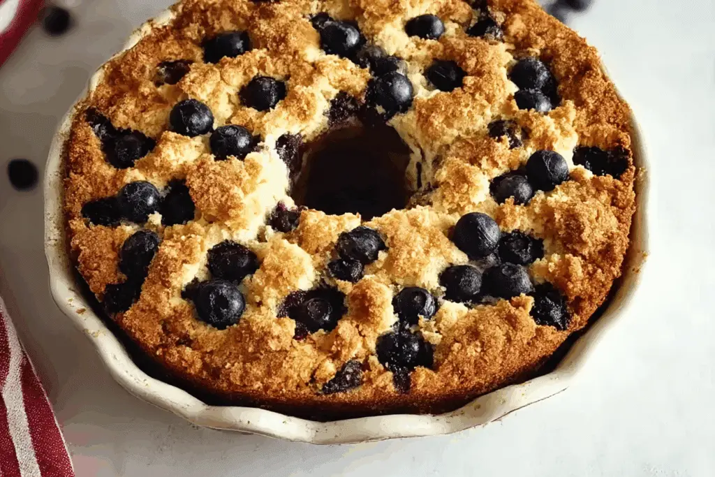Sour Cream Blueberry Coffee Cake