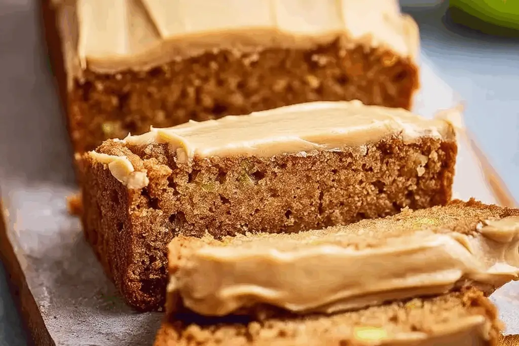 Apple Zucchini Bread with Brown Sugar Frosting