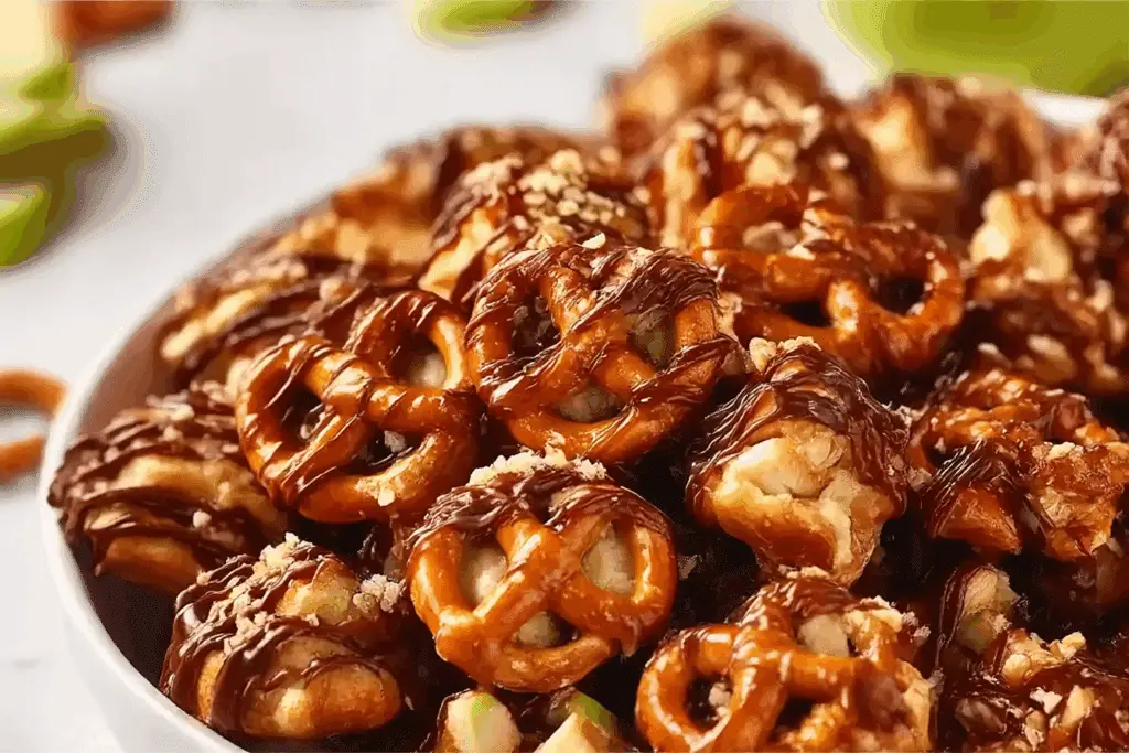 Caramel Apple Pretzel Bites Recipe