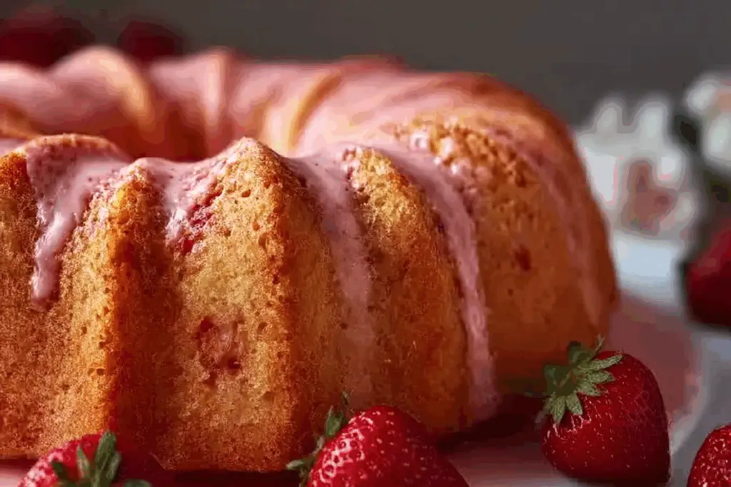 Strawberry Pineapple Pound Cake
