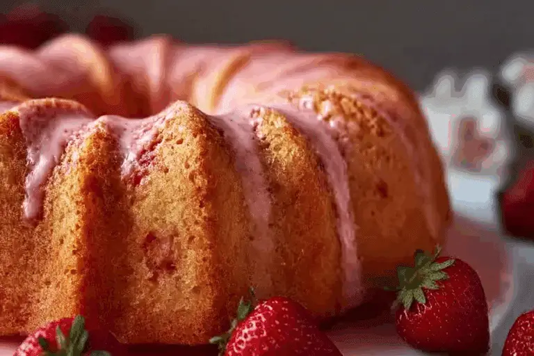 Strawberry Pineapple Pound Cake
