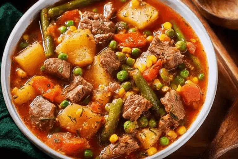 Homestyle Beef and Veggie Soup