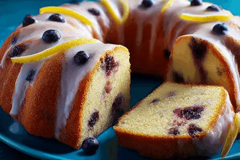 Lemon Blueberry Pound Cake