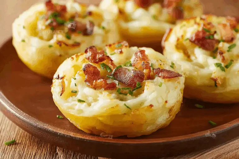 Stuffed Mashed Potato Nests