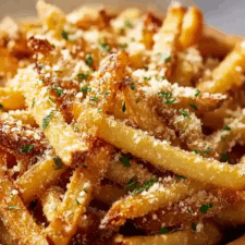 Crispy Garlic Parmesan Fries Recipe