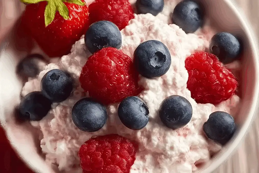 Triple Berry Cottage Cheese Breakfast Delight