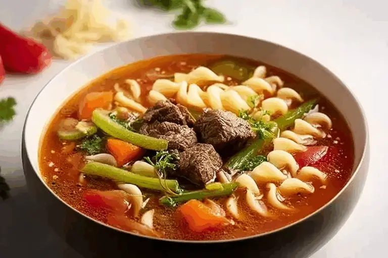 Vegetable Beef Noodle Soup