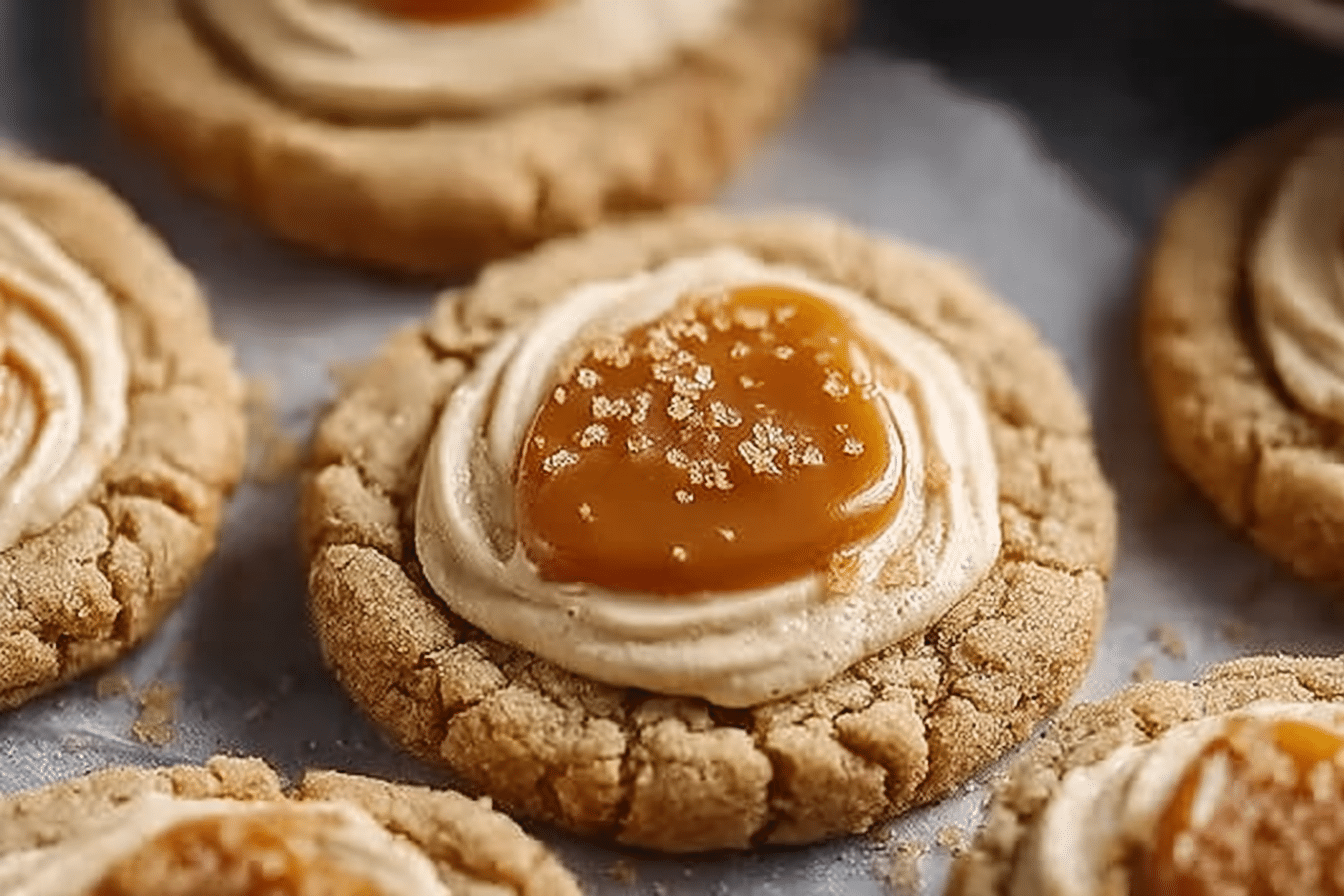 Caramel Cheesecake Cookies