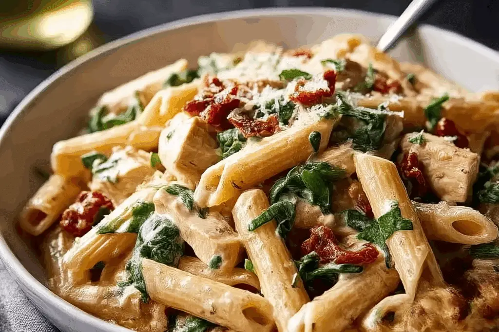 Creamy Chicken Tuscan Pasta
