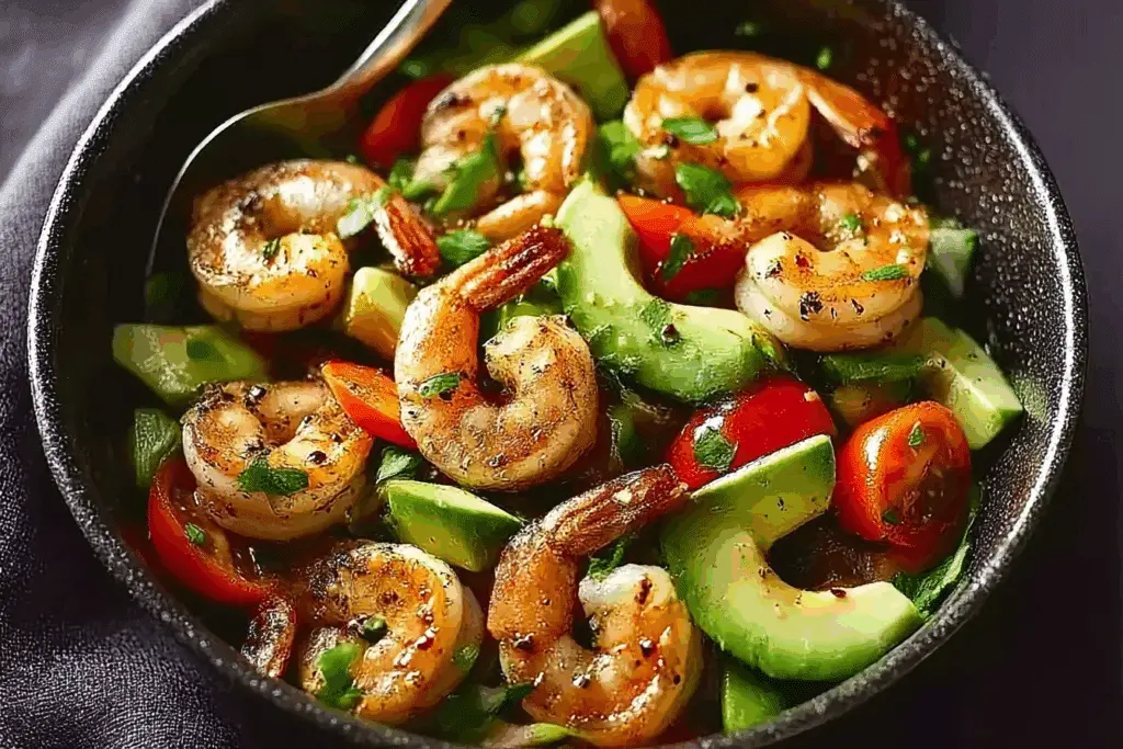 Tropical Shrimp & Avocado Salad Bowl