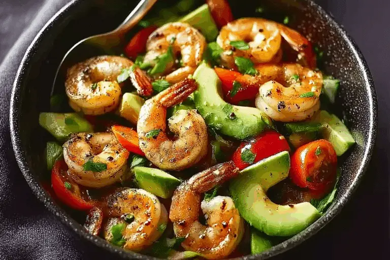 Tropical Shrimp & Avocado Salad Bowl