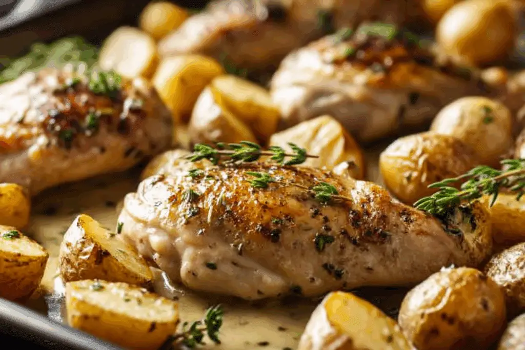 Zesty Roasted Chicken and Potato Sheet Pan Dinner