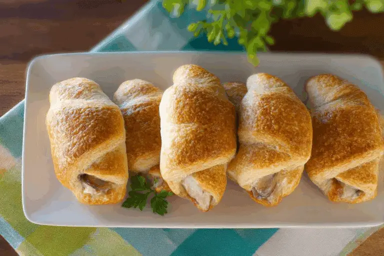 Creamy Chicken and Mushroom Stuffed Croissants