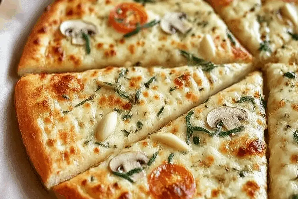 White Pizza with Garlic