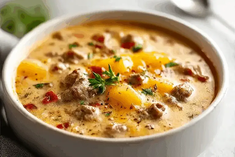 Cheeseburger Soup