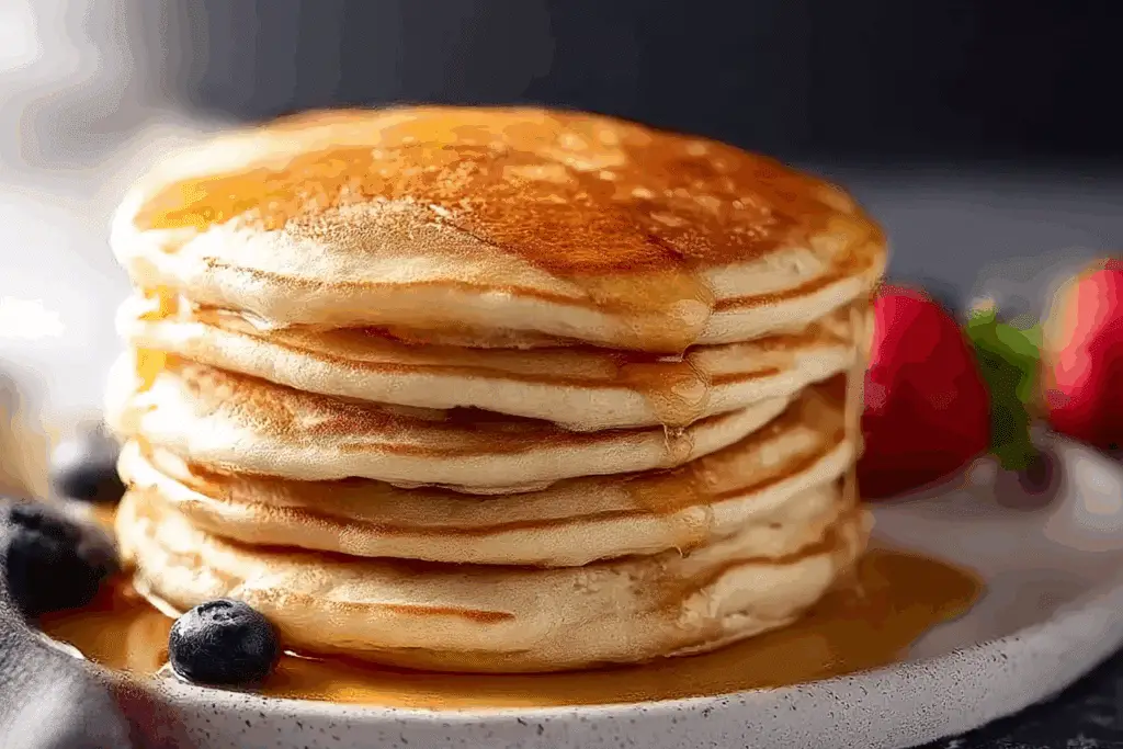Eggless Light and Fluffy Pancakes