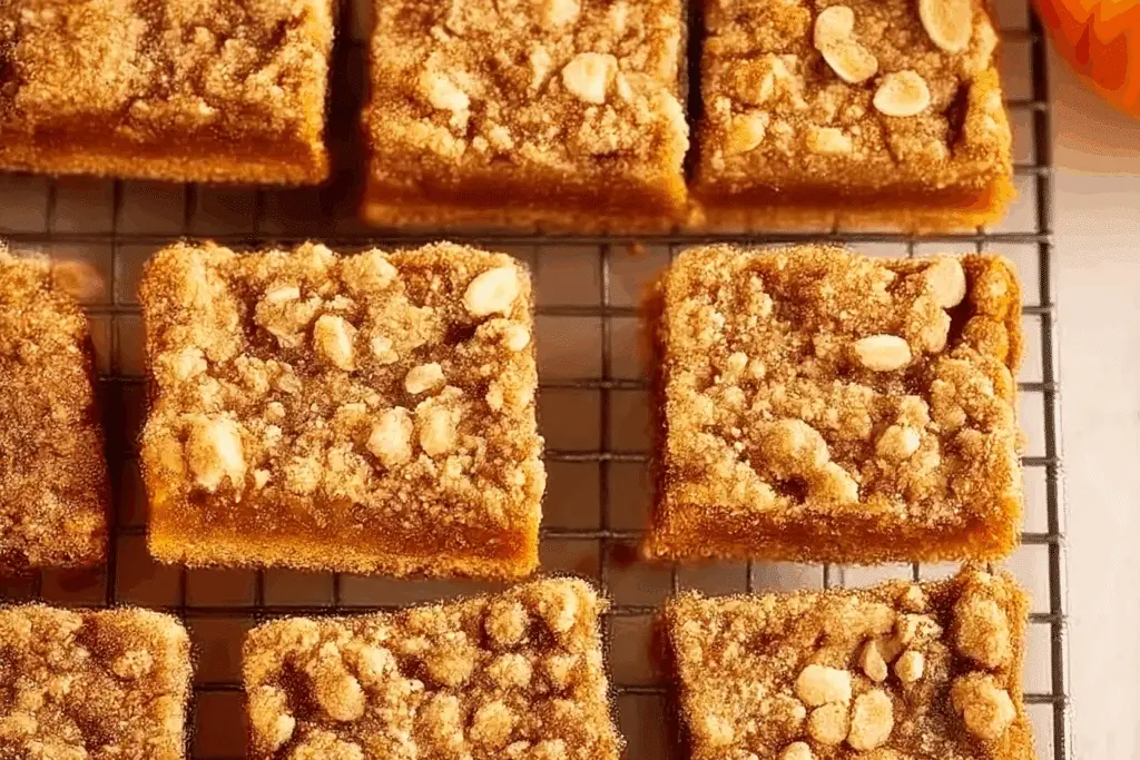 Pumpkin Pie Crumble Bars