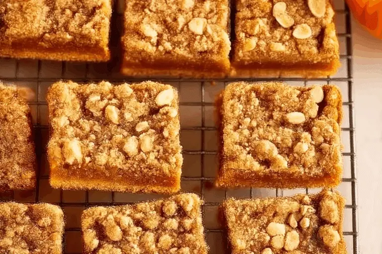 Pumpkin Pie Crumble Bars