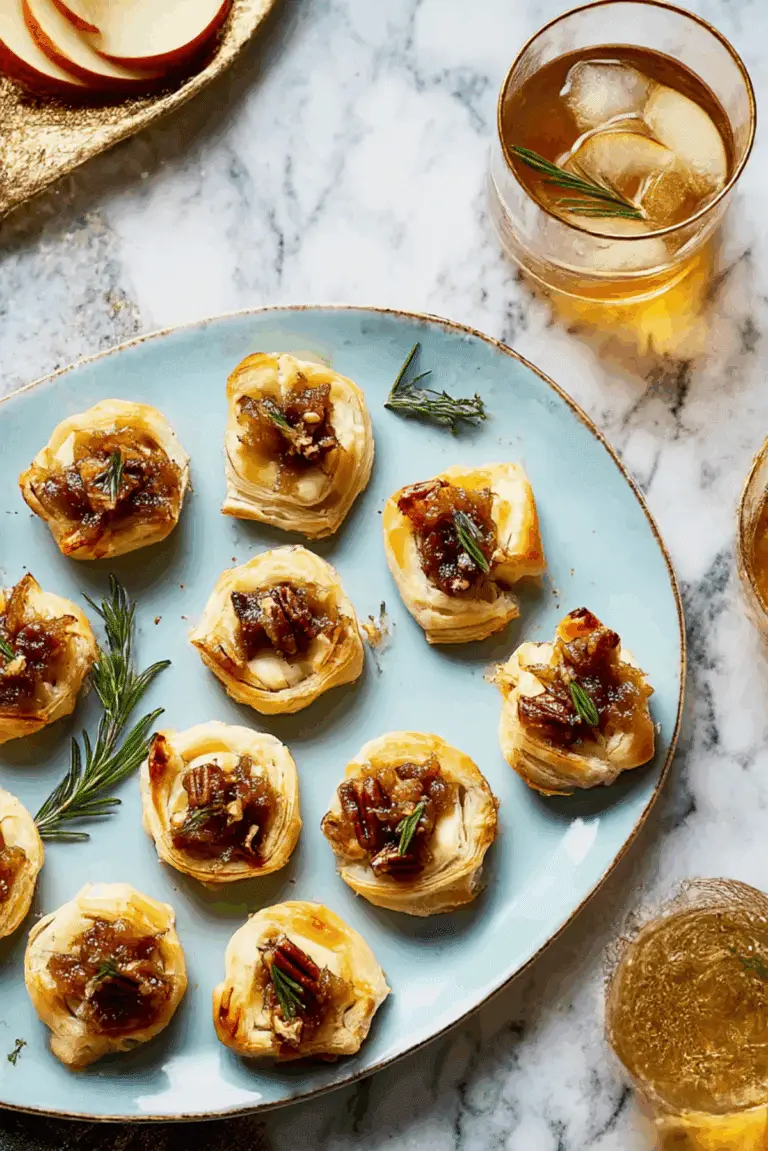 Fig, Pecan, and Brie Bites
