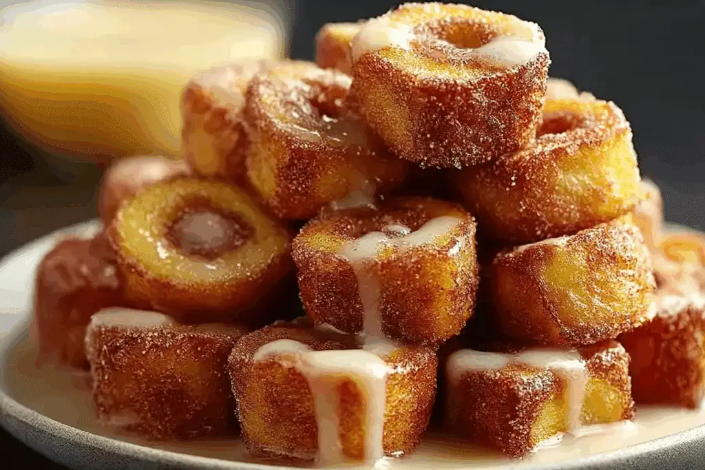 Cinnamon Roll French Toast Bites