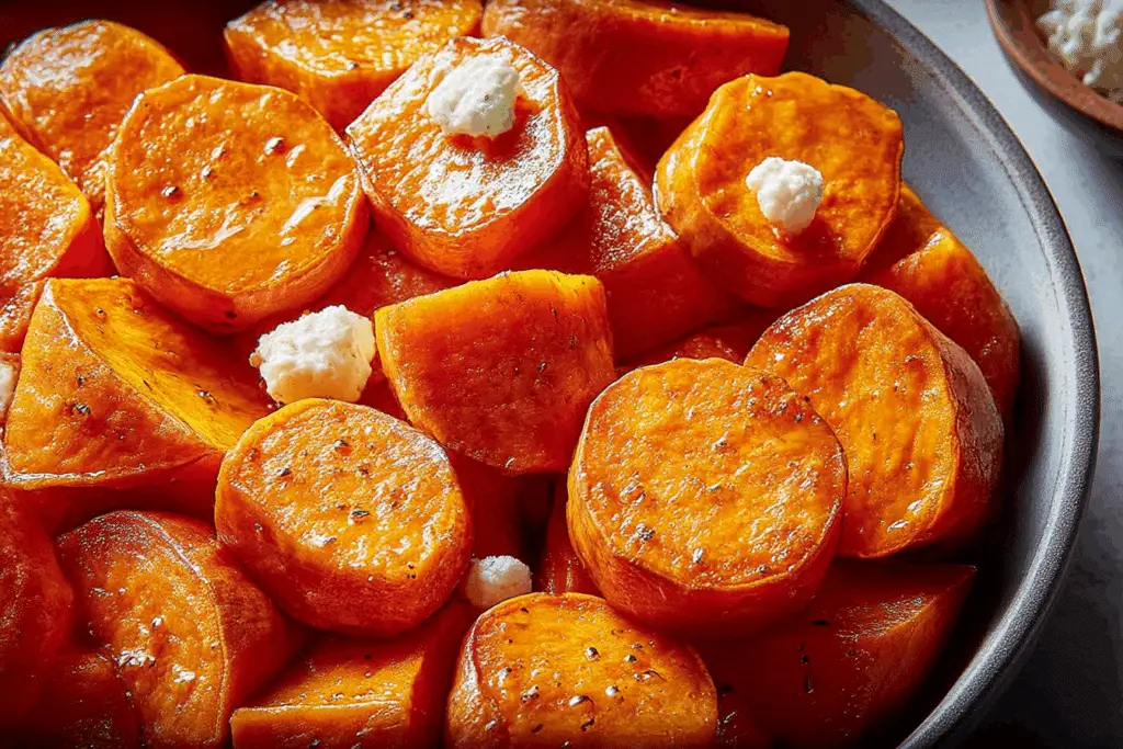 Hot Honey Sweet Potatoes