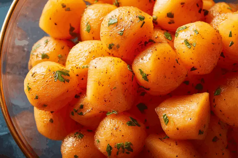 Spicy Cantaloupe Bites