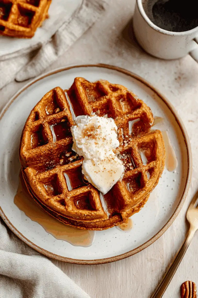 Pumpkin Spice Waffles