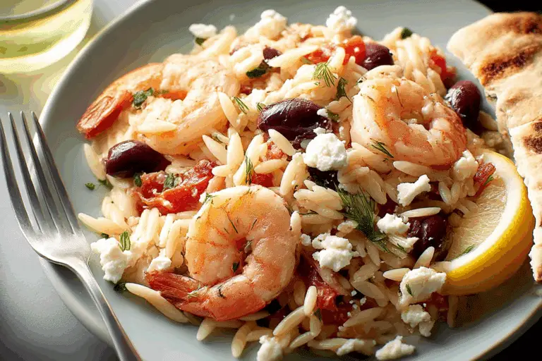Greek Shrimp Orzo