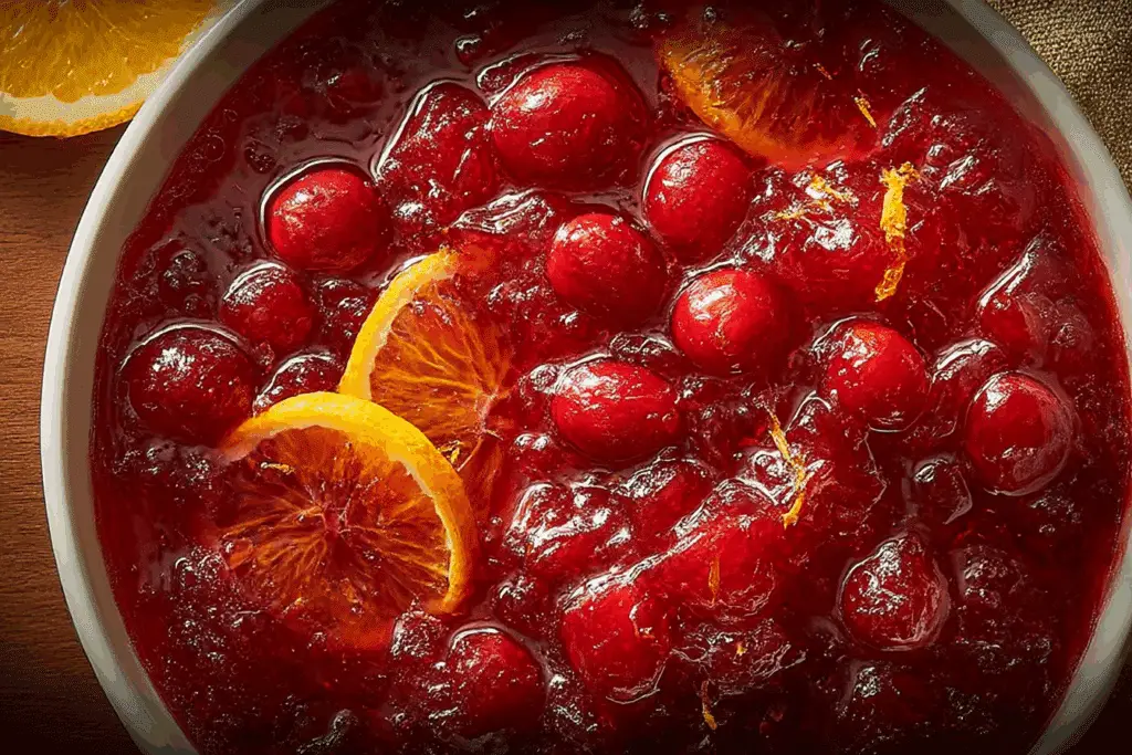 Aperol Spritz Cranberry Sauce
