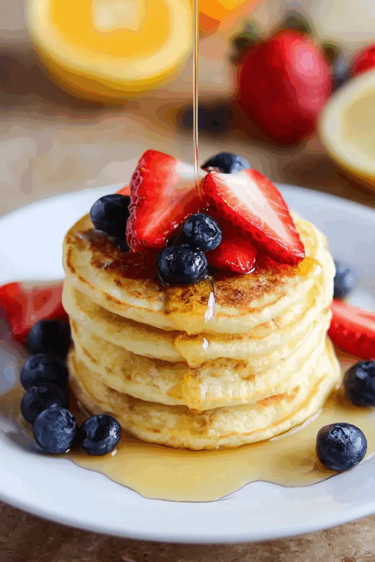 Fluffy Lemon Ricotta Pancakes