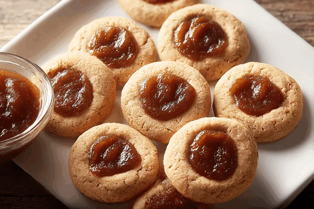 Apple Butter Thumbprint Cookies
