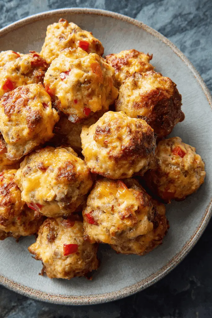 Rotel Cream Cheese Sausage Balls
