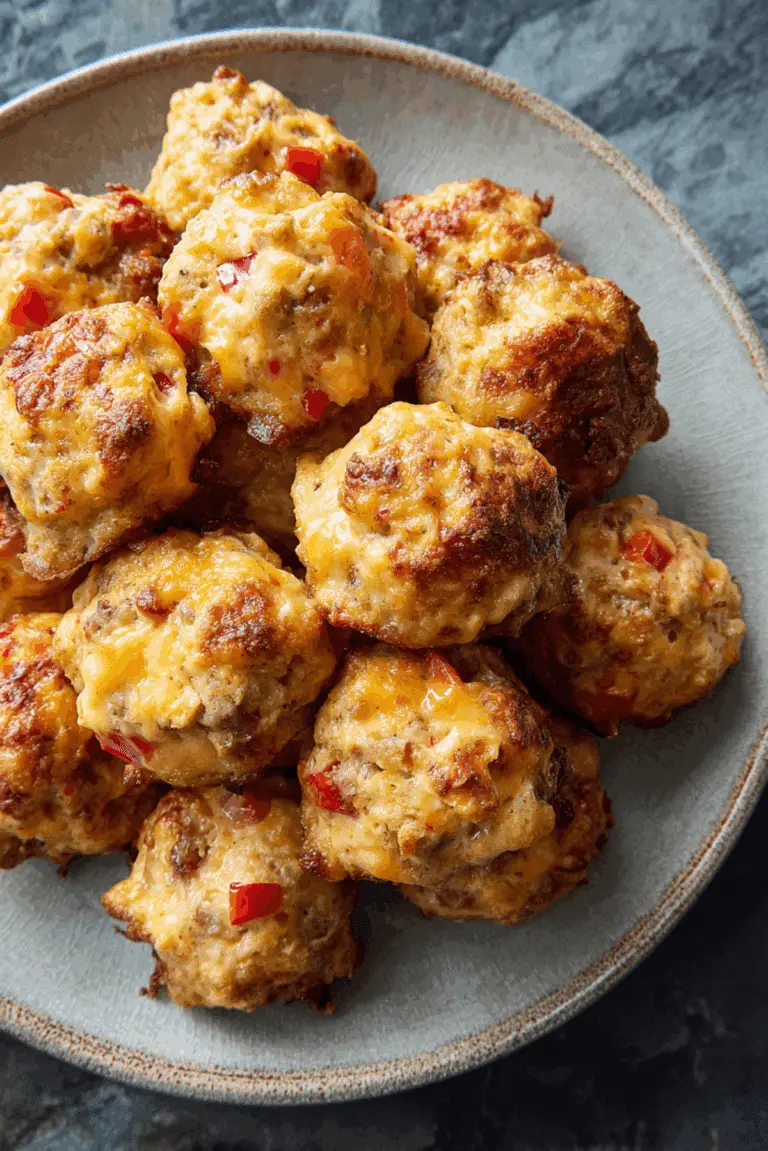 Rotel Cream Cheese Sausage Balls