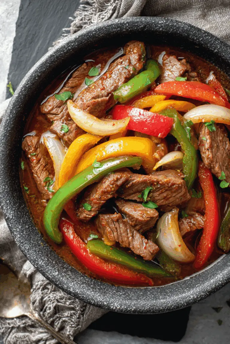 Slow Cooker Pepper Steak