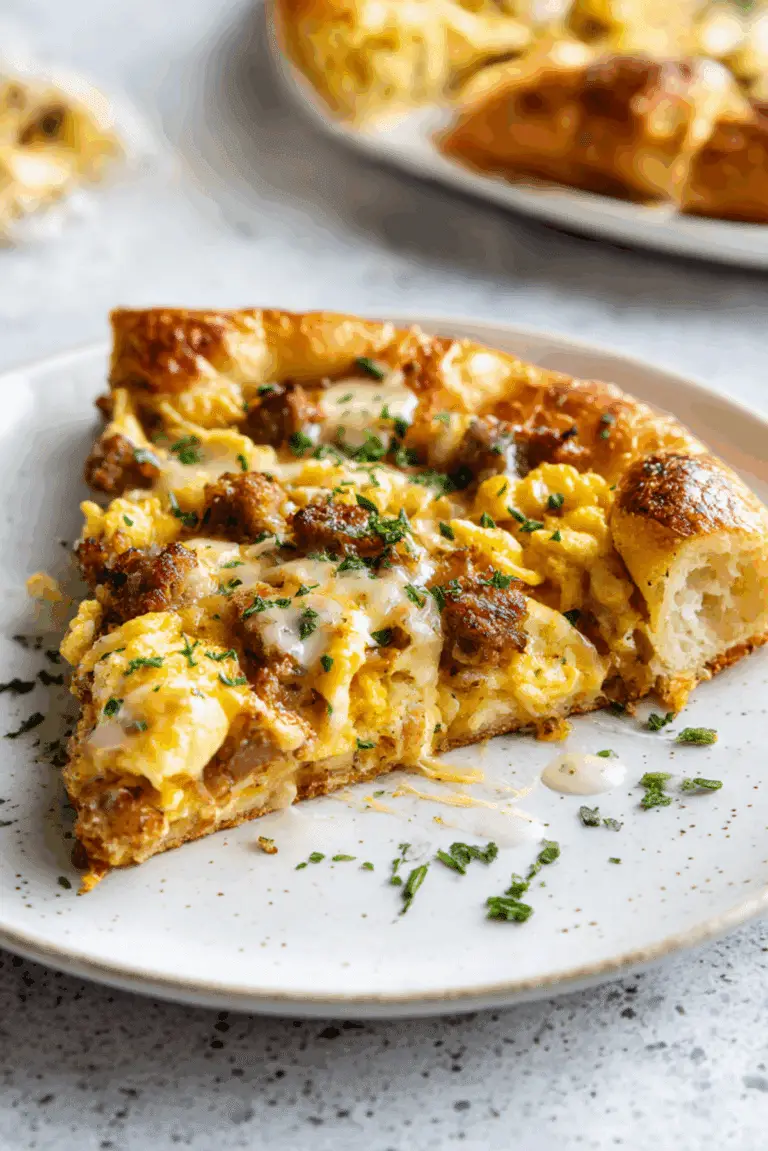 Sausage Gravy Breakfast Pizza
