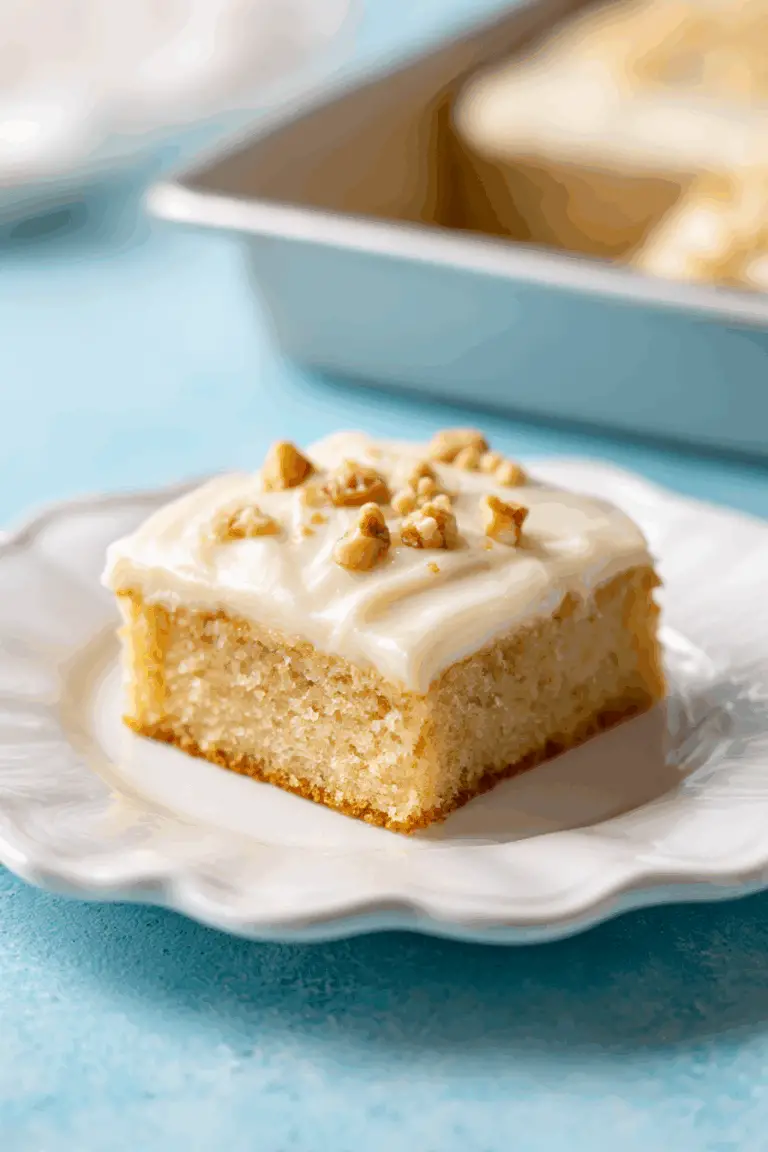 White Texas Sheet Cake