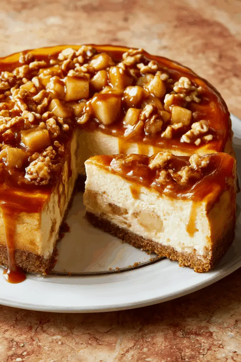 Caramel Apple Cheesecake