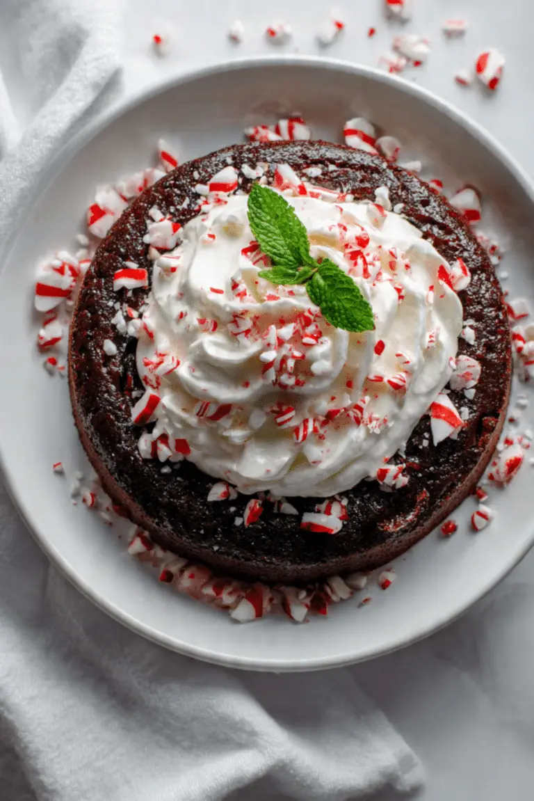 Chocolate Peppermint Pudding Cake
