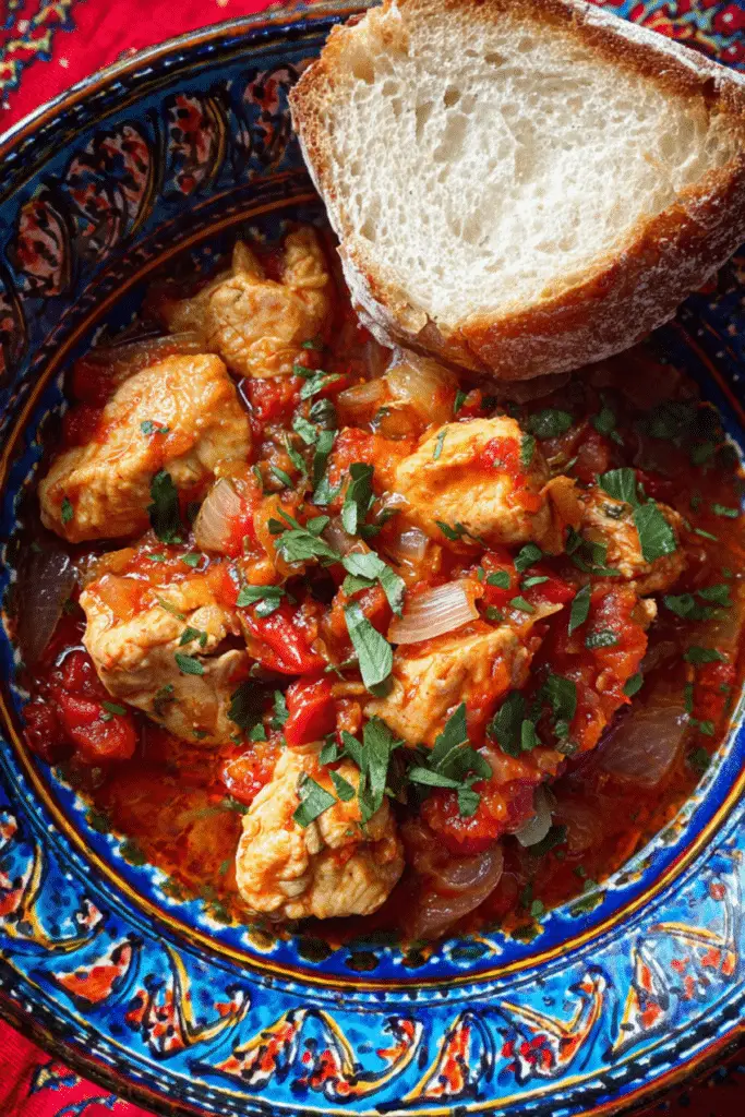 Georgian Chakhokhbili Chicken