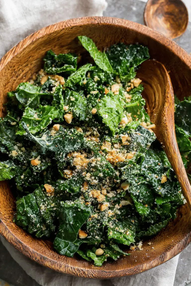 Crunchy Parmesan Kale Salad