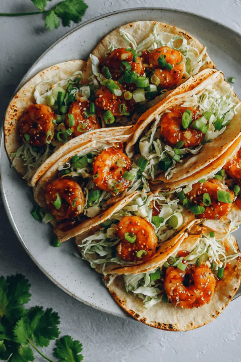 Sweet Chili Shrimp Tacos