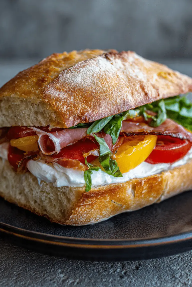 Burrata Caprese Sandwich