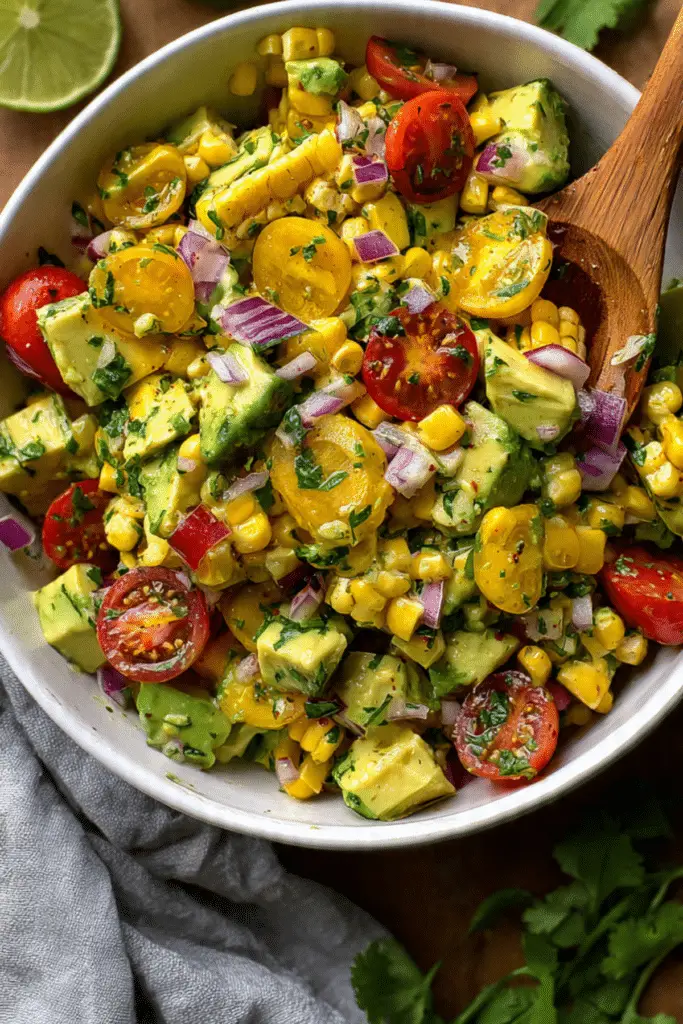 Avocado and Corn Side Salad