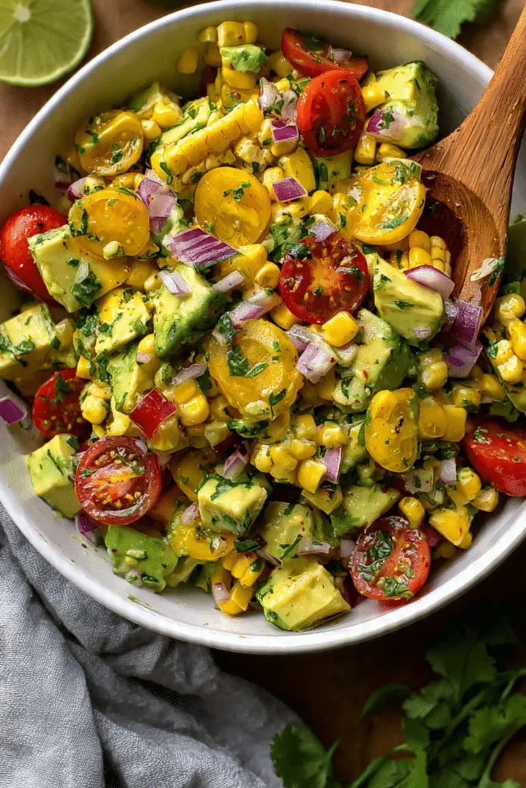 Avocado and Corn Side Salad