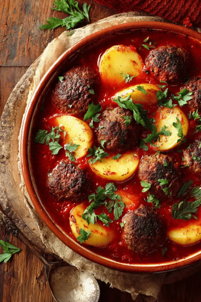 Kofta with Potatoes