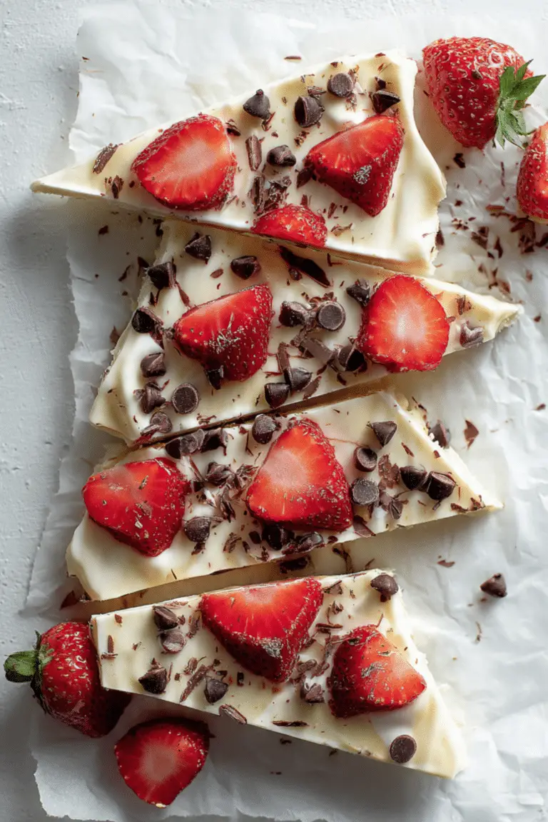 Strawberry Chocolate Yogurt Bark