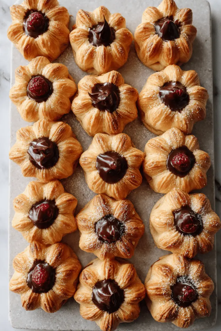 Raspberry Chocolate Crowns
