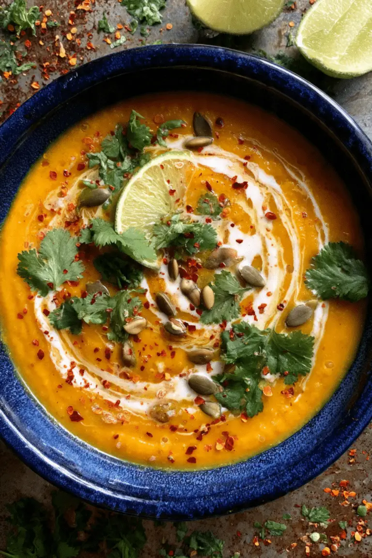 Pumpkin and Red Lentil Soup